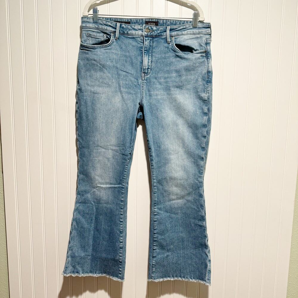 NYDJ Light Blue Flare Jeans - Women's Wide Leg Denim